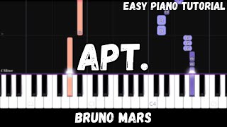 Rosé & Bruno Mars - APT. (Easy Piano Tutorial)