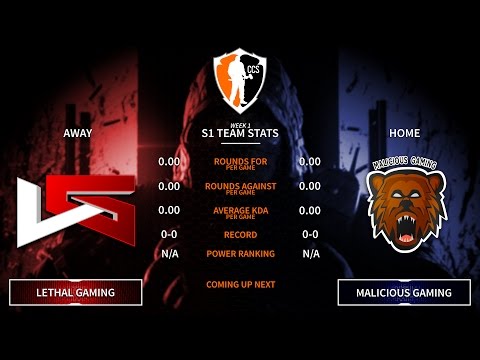 NA/PC Invite League - Week 1, Day 2 - Lethal Gaming Vs. Malicious Gaming