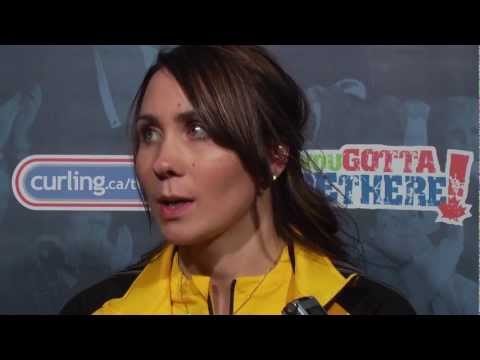 Draw 13 Media Scrum - 2013 Scotties Tournament of Hearts