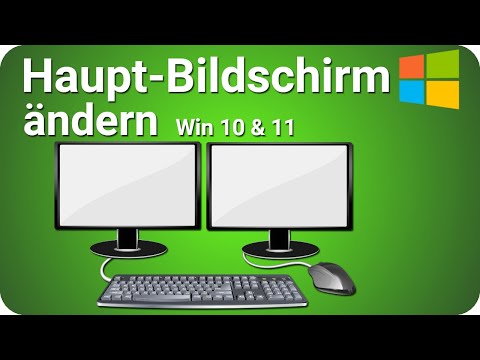 Windows Hauptbildschirm ändern wechseln | festlegen auf Bildschirm 2