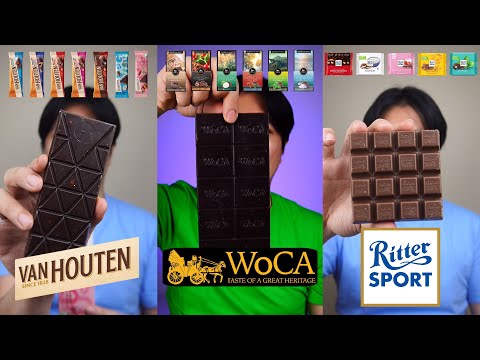 [COMPILATION] MUKBANG WITH VARIOUS CHOCOLATES FROM VAN HOUTEN, WOCA, AND RITTER SPORT