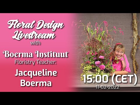 Live Flower Arranging Demonstration by Jacqueline Boerma (Livestream #39)