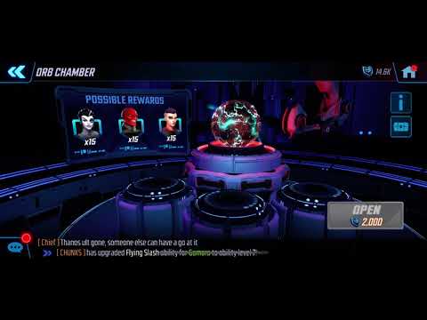 Opening 22 premium orbs for Polaris. Marvel Strike Force.