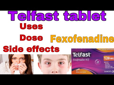 telfast 120mg | Fexofenadine | Anti allergic | uses ,...