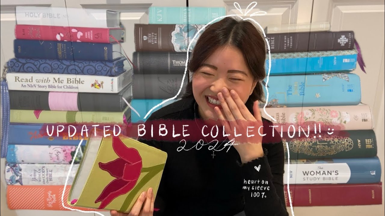 My UPDATED BIBLE COLLECTION 2024 | study, journaling, reading, mini bibles & some funny stories