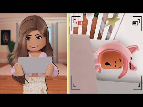 WE INSTALLED BABY MONITOR CAMERAS TO CHECK ON THE TWINS | Bloxburg Family Roleplay