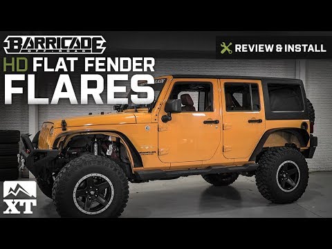 Jeep Wrangler Barricade HD Flat Fender Flares (2007-2017 JK) Review & Install