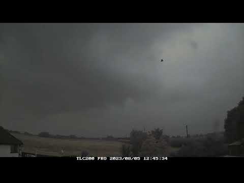5th August 2023 timelapse, Irlam :Storm Antoni
