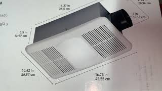 DIY UTILITEC Bathroom Vent Fan Heater w/Light Install and Removal of Old Ceiling Fan [UTILITEC Fan]