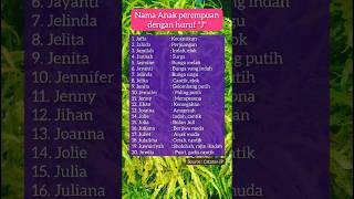 Download lagu Nama Anak perempuan dengan huruf 'J' #shorts #namaanak #anakperempuan #hurufJ #j #girl mp3