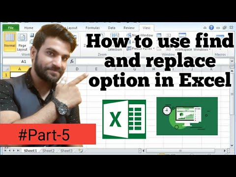 #exceltutorial #part_5 How to use "Find & Replace" option in MS Excel?
