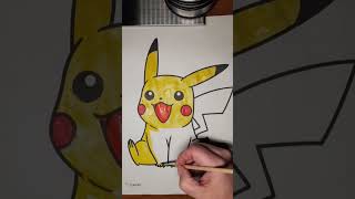 Pikachu.  Coloring Pikachu. Coloring Pokémon.