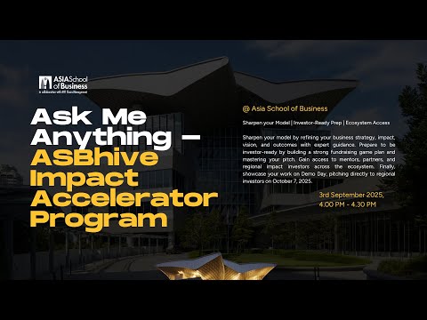 Ask Me Anything - ASBhive Impact Accelerator 2025