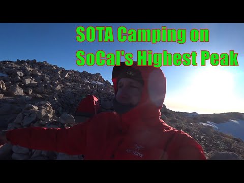 San Gorgonio Summit Overnight. Portable QRP Ham Radio. SOTA