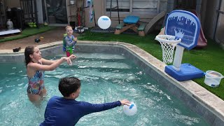 OHYEMO LED Pool Basketball Game Set, Light Up