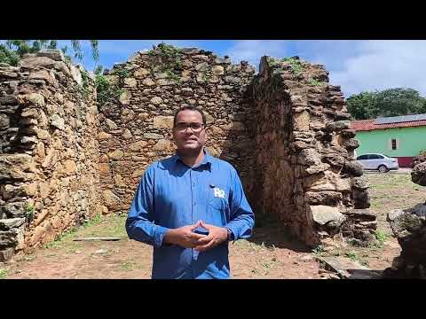 Ruínas de uma Igreja construída por escravos no Brasil Colonial 
