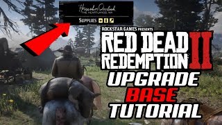 HOW TO UPGRADE CAMP RED DEAD REDEMPTION 2- LEDGER TUTORIAL FREE AMMO & MORE