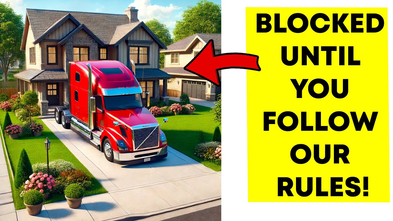 HOA Blocks My Driveway with a Semitruck, Demanding Dues—I Had It Towed!