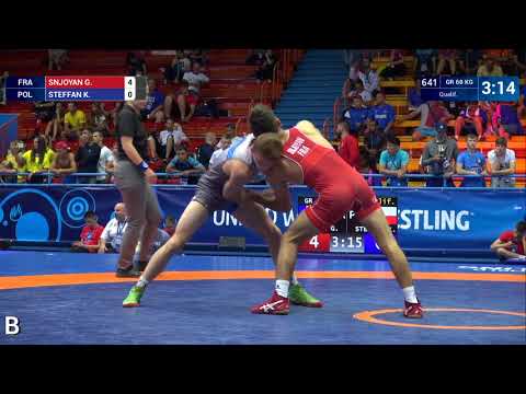 Qual. GR - 60 kg: G. SNJOYAN (FRA) v. K. STEFFAN (POL)