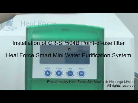 Installation of CR SP504B Point of use filter in Heal Force Smart Mini