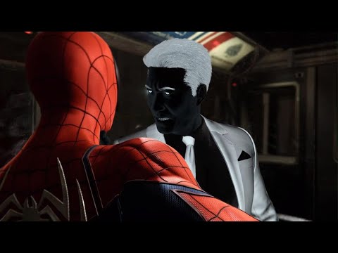 Spider-Man Vs Mr Negative Train Fight - Spider-Man Remastered