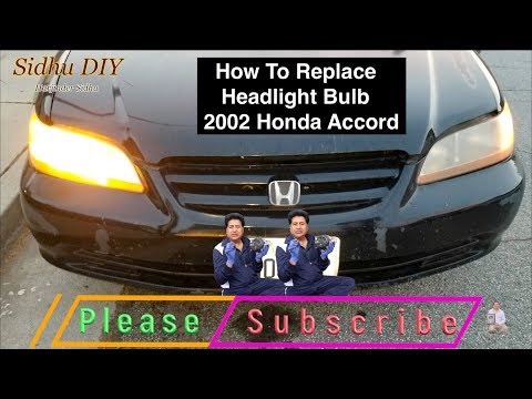 How To Replace | Change Headlight Bulb on 2002 Honda...