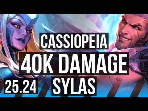 CASSIOPEIA vs SYLAS (MID) | 40K damage | KR Master | 25.24