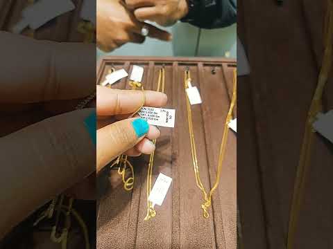 2 gram or 3 gram light weight  gram gold chain For baby or girls #goldchain #latestdesign #golditems