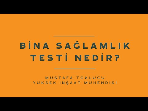 Bina Sağlamlık Testi Nedir? (Bina Performans Analizi)
