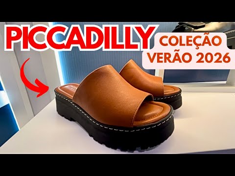 PICCADILLY NOVA COLEÇÃO DE VERÃO 2026 SANDÁLIAS CONFORTÁVEIS  SAPATOS QUE ALIVIAM JOANTE E FASCITE