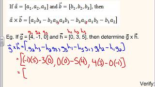 7.5 The Cross Product