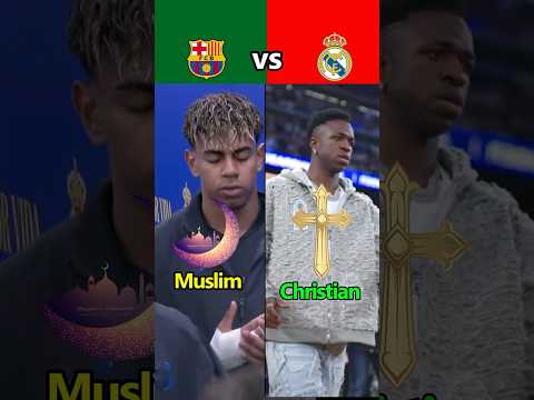 Real Madrid and Barcelona Players Religion Revealed 😱🤩⚽️