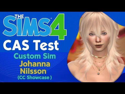sims 4 custom content download blonde female Johanna Nilsson by Bonita100 Cas Video Preview