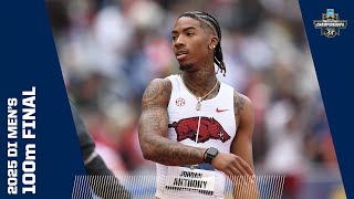Men's 100m final - 2025 NCAA outdoor track and field championships