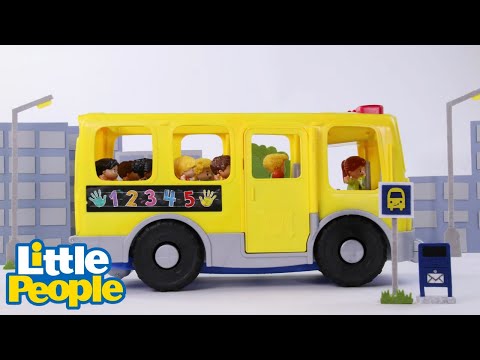 Little People Toys! | Wheels on The Bus! - Kids TV Series, Kingdom Kids Zone - Little People - Fisher Price