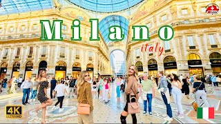 Milan Italy 🇮🇹 | Duomo Cathedral & Galleria Vittorio Emanuele II Walking Tour 4K