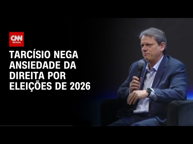 Tarcísio nega ansiedade por 2026 e defende "capital político" de Bolsonaro  | CNN 360