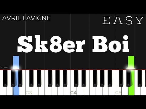 Sk8er Boi - Avril Lavigne piano tutorial