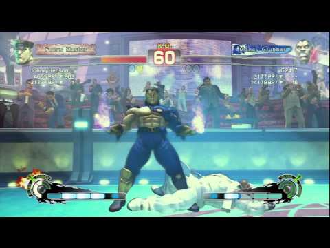 JohnryHenson [M.Bison] Vs G24-7 [Balrog] SSF4 AE Online Ranked Matches - PSN