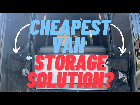 Van Life Rear Door Storage Solution for Under $40 for Camper Vans