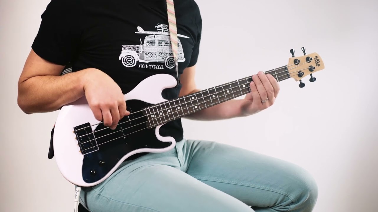 Kala UBASS-SB-CR-FS Solid Body U-Bass - Pale Pink