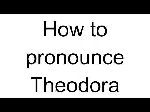 How to Pronounce Theodora (Greek)