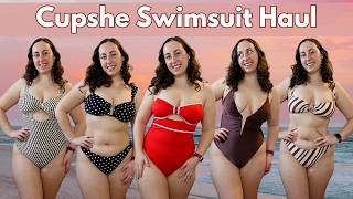 Cupshe Swimsuit Haul + Review | NEW Midsize Swim Styles!
