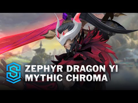 Zephyr Dragon Yi Mythic Chroma Wild Rift Skin Spotlight