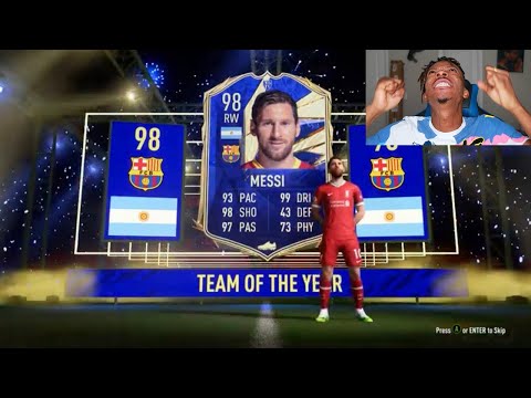 OMG TOTY MESSI!! 2 X TOTY IN A PACK! INSANE TEAM OF THE YEAR PACK OPENING - FIFA 21