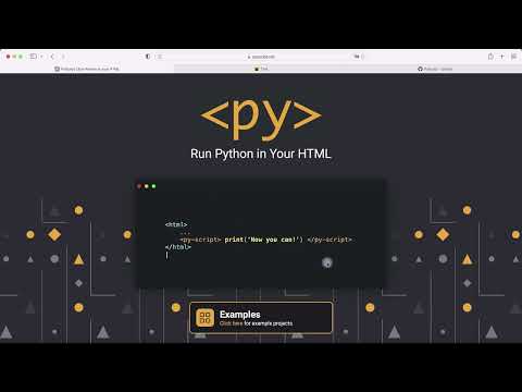 Embed Python scripts in HTML with PyScript