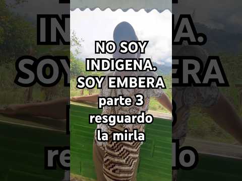 NO SOY INDIGENA. SOY EMBERA. Cristian del Resguardo La Mirla Nudillales, Tamesis, Antioquia Colombia