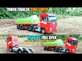MAKING THE LATEST SIBA SURYA FAW JH6 TRAILER TRUCK MINIATURE CARDBOARD TRUCK