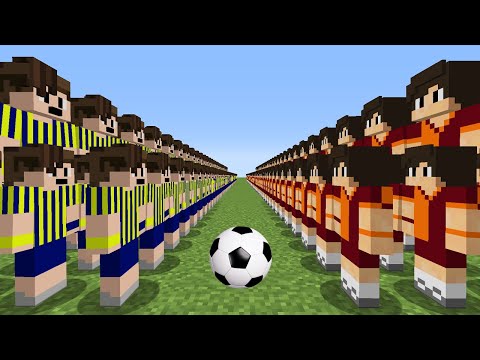 GALATASARAY ARMY VS FENERBAHÇE ARMY 😱 - Minecraft