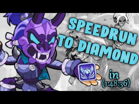 [World Record] Brawlhalla New Account to Diamond Speedrun in 1:48:36